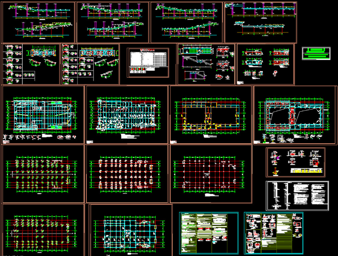嘉峪关钢结构报告厅图纸