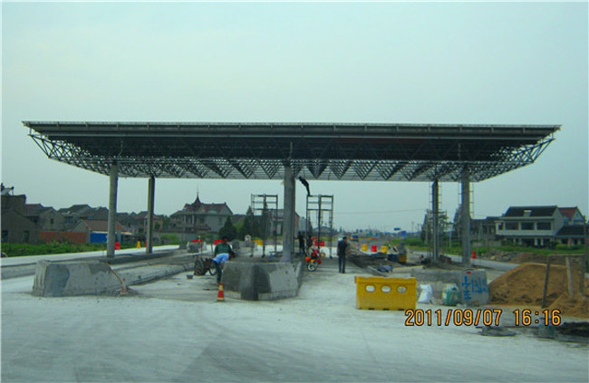 嘉峪关收费站网架工程